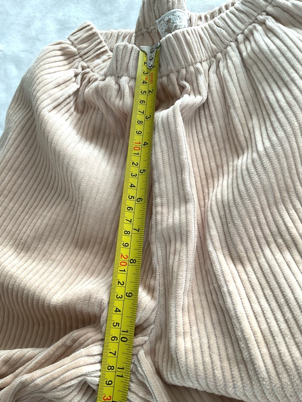 Sadie & Sage Beige Corduroy Jogger Pants Women’s Medium Cozy Casual Lounge - Picture 9 of 12